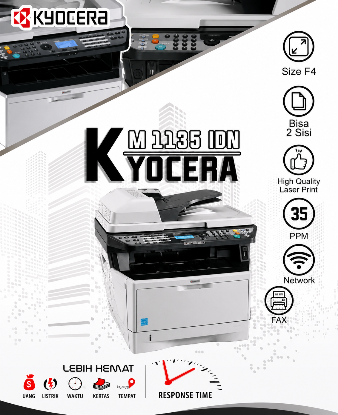 Mesin Multifungsi Kyocera M2040dn